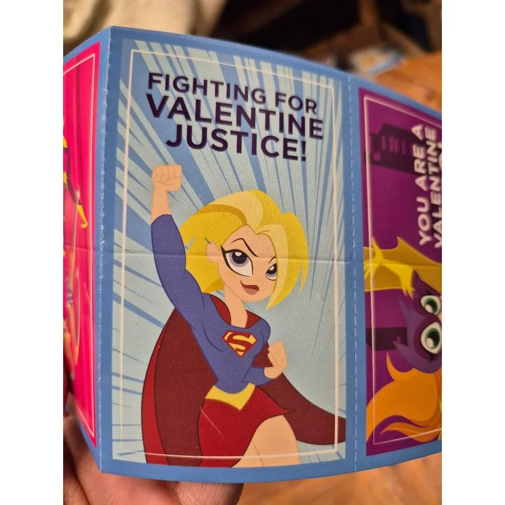 DC Super Hero Girls Valentines With Tattoos Box not included to save on shipping
